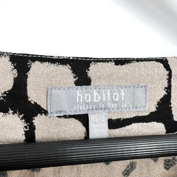 Habitat Oversized S/XS Small Extra Small Beige Wearable Art to Wear Shirt Top - Picture 2 of 9